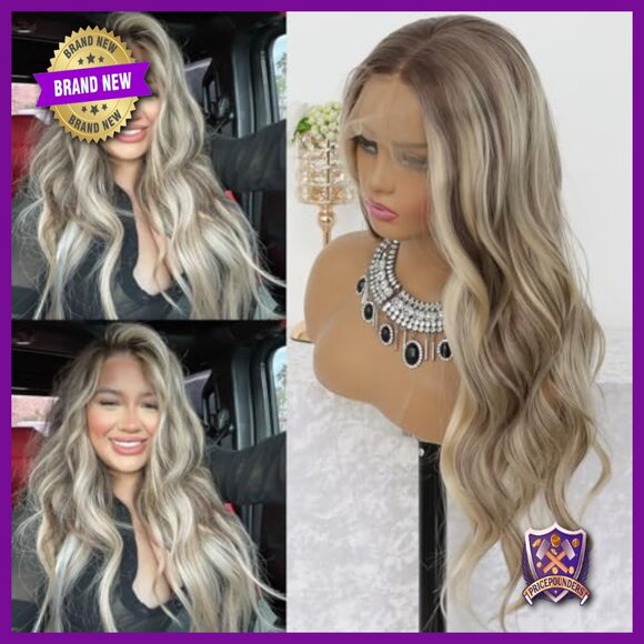 24-Inch Synthetic Lace Front Wig, Heat Resistant, Pre-Plucked, Glueless main image 5